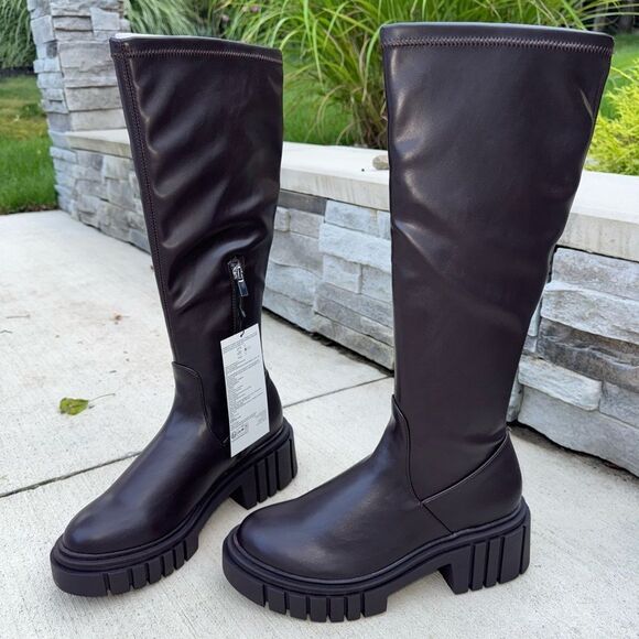 The Drop Plateaustiefel für Damen, Kennedy Stollensohle Schlupf-Design, NWT - Picture 3 of 6